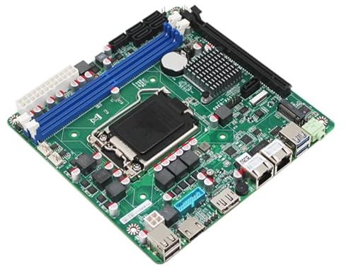 B360 NAS Motherboard ITX Firewall Mainboard for 8/9th Gen i3/i5/i7 LGA11151 2*DDR4 MAX 32G 2 * RTL8111 LAN 6*SATA 2*M.2 NVMe HD Output, Mini ITX for PC (Motherboard) PCIE X16