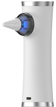 flow-med vac-clean UV 2.1 - Aspirateur Rechargeable pour Appareils Auditifs - Nettoyant Appareil Auditif - 14 Embouts - Lumière UV à Effet Antimicrobien - USB-C - Batterie intégrée - Sac de Rangement
