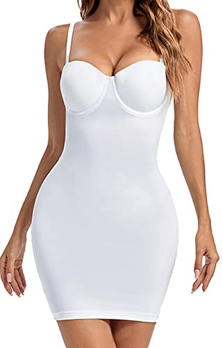 Coucoland sous-Robe Gainante pour Femme - Slip Gainant pour Femme, Blanc, Large