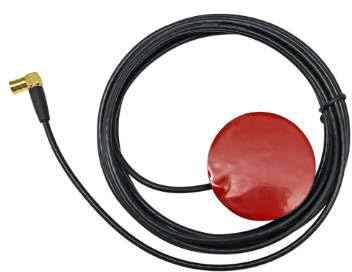 Antena Dab+ Coche Conector SMB, Antena Dab Amplificada Coche Alta Sensibilidad de Señal, 5DB de Ganancia para Recepción, Compatible con Radios y Equipos de Automóvil, Fácil Instalación y Cable de 3 M