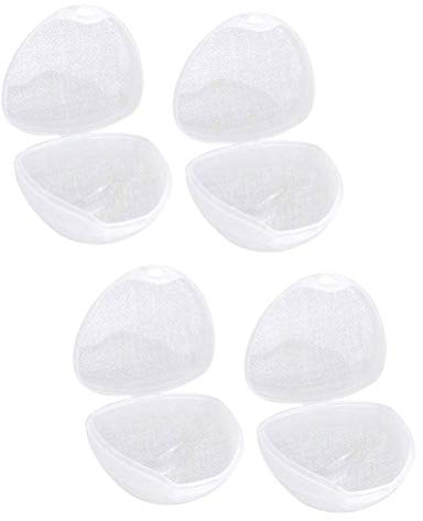 Supvox Tragbare Schnullerbox Schnulleraufbewahrung Box für Baby 4 Stücke (Transparent)