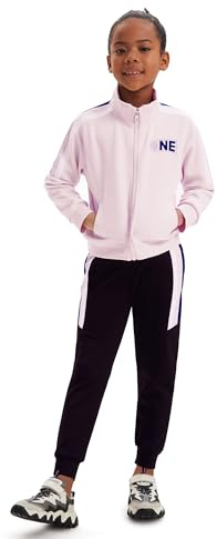 Dmwhsy Filles Enfants Survêtement 2 Pièces Jogging Ensemble Veste Haut Sport Jogging Pantalon Tenue pour 4-15 Ans