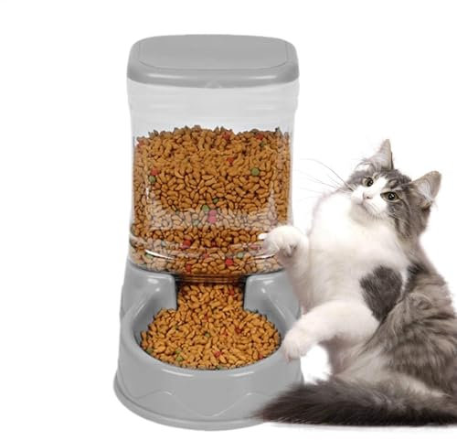 Automatischer Katzenfutterautomat – Haustierfutterautomat | Futterautomaten für Katzen | Automatischer Katzenfutterspender | Automatischer Katzenfutterautomat Trockenfutter | Automatischer Wasserspend