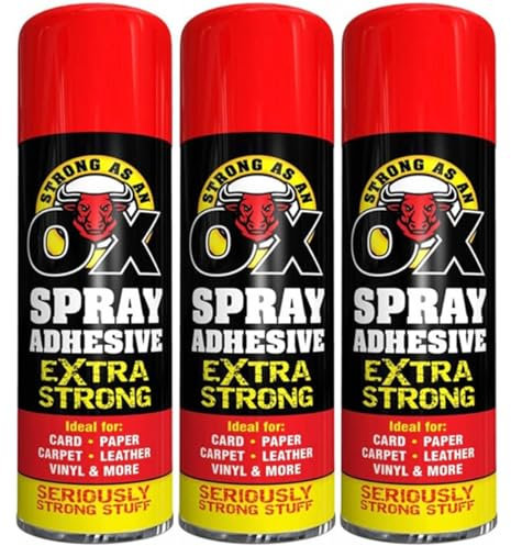 Balaju Height Strong Adhesive Glue Spray, Multipurpose Adhesive for Carpet, Wood, Plastic, Arts and Crafts, DIY, 500ml, Pack of 3