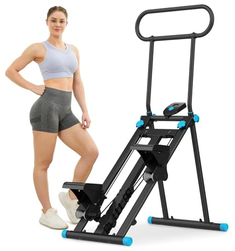 HXD-ERGO Stair Stepper with 6 Resistances Foldable Stairmaster Machine for Home Gym Workout, 160kg Load-Bearing Capacity Cardio Stair Climber with Low Noise