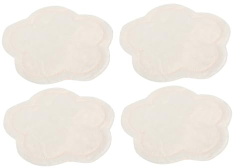 HONMEET Reusable Nursing Pads for Breastfeeding Mums, Leak-Proof and Practical Cloth Pads with Soft Velvet Material, 2 Pairs Washable Breastfeeding Cushions for Daily Use