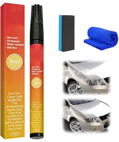 Stylo Retouche Voiture, 2026 Nouveau Anti Rayure Voiture Polymere, Stylo Peinture Voiture, Universel Anti Rayure pour Carrosserie Moto Car Scratch Remover Efface Rayure Profonde Voiture Pour Auto (1)