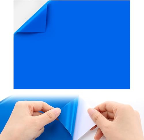 Rustine pour Piscine Auto-Adhésifs Réparation Patch Large Reparation Liner 2.8FTx2FT PVC Rustines de réparation Autocollantes pour Piscines Matelas Bouée Bateau Canoe Ballons de Plage Gonflable (Bleu)
