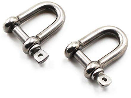 M12 Manille en acier inoxydable robuste 304 (2 Pièces)