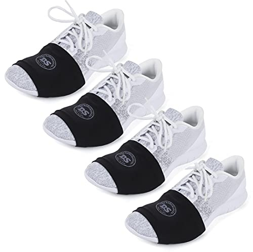 4 Pairs Made in USA Original Over Sneaker Dance Socks Smooth Floors Black