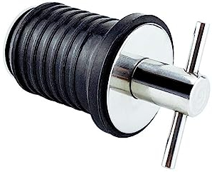 Kajak Ablassschraube, Marine Ablassschraube, Edelstahl Lenzstopfen für Wasserabfluss für Boot, Rumpf-Lenzventil Bilgestopfen für Boote Livewell Boot Seawall, für 25mm-32mm Loch Kajak Kanu Boot