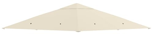 Outsunny Ersatzdach für Pavillon 3x3m Wasserabweisend Cremeweiß
