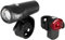 Axa Unisex – Erwachsene Compactline 20 Fahrradlampensets, schwarz, One-Size