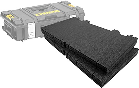 Shadow Foam Easy Peel — Tuffsystem DS150/300 insats [svart 30 mm Twin Pack] Anpassningsbart skum för DeWalt Toughsystem verktygslådor | Perfekt för Lean, 5S, Kaizen & anpassade organisatörer