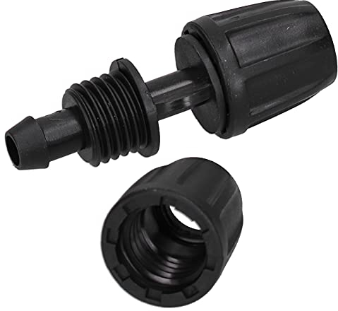 Haofy Gerade Schlauchverbinder, 20 Stück 8/11 Tropfbewässerungsschläuche mit Schloss, Gartenschlauchadapter, Bewässerungsarmaturen
