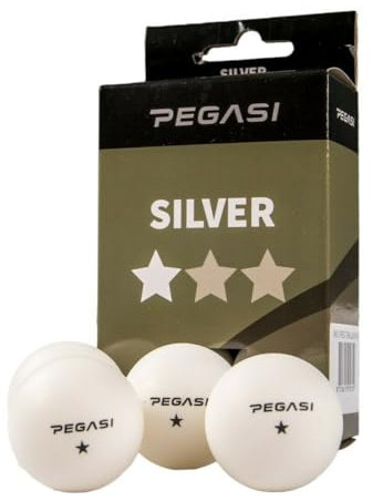 Pegasi Tischtennisbälle - Weiße Tischtennisbällen 1 Stern Tischtennisbälle - 40+ Qualität - 6 STK. - Weiß