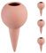 Relaxdays Tonkegel Bewässerung, Gießkegel 4er Set, 1,5 Liter PET-Flaschen, für Zimmerpflanzen & Balkonkästen, terrakotta
