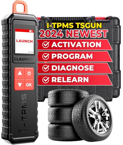 LAUNCH X431 i-TPMS TS Gun Reifendruck-Detektor, Aktivieren/Neu Lernen/Programm Reifendrucksensoren, RDKS-Diagnosetool Arbeit mit X431 V+/PROS V/PAD VII(Kann allein über i-TPMS APP verwendet Werden)