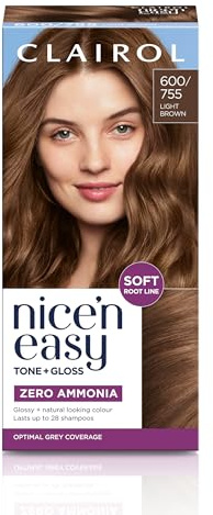 Clairol Nice'n Easy Tone+Gloss Semi Permanent Hair Dye - 600/755 Light Brown