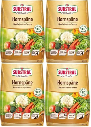 4 X 5 kg Bio Hornspäne Naturen