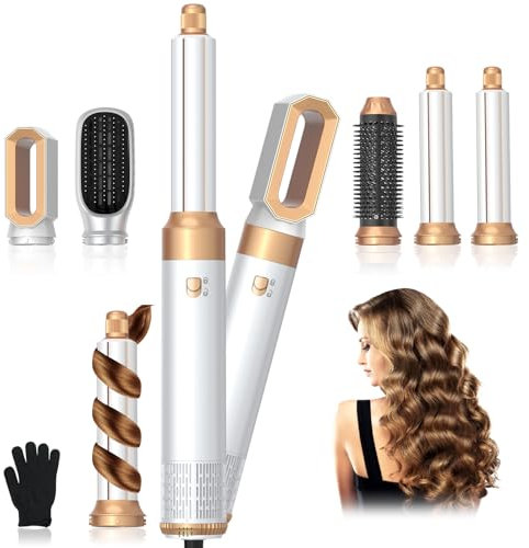 Journeyside Spazzola ad Aria Calda,1000W Spazzola Asciugacapelli Multifunzione, Air Styler Set con 3 Temperatures, Spazzola Modellante Ad Aria Per Capelli Ricci, Volumizzante, Lisciante, Asciugare