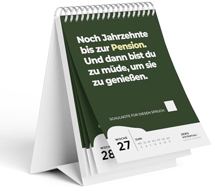 Demotiverande lärarkalender skolår 2026/2027 | 52 veckor med 52 omotiverande talesätt för lärare – rolig presentidé för lärarrum, dekoration, kollegium (grön 2026, A6)