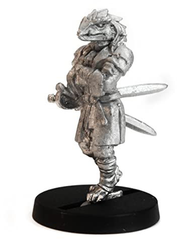 Stonehaven Half-Dragon Duelist Miniature Figure (for 28mm Scale Table Top War Games) - Made in USA