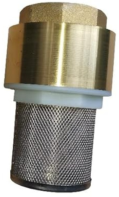 FORAS Fotventil 2 tum 50 mm mässing backventil, av YORK, tillverkad i Italy, sugkorg, golvventil