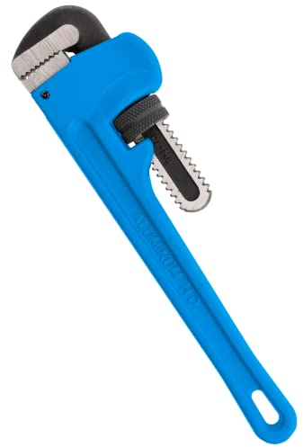 Högert Technik - Llave tubular Stillson 600 mm, aluminio de 24 - Alicates para bomba de agua para profesionales y bricolaje, reparación de tuberías de alcantarillado o calefacción