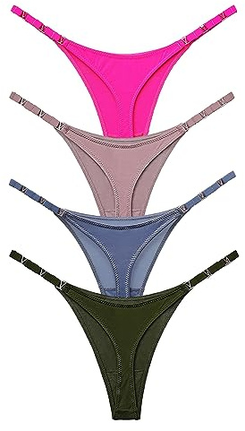 Meshal – Sexy G-String-Tanga für Frauen, Baumwollhöschen, T-Back-Unterhosen, 5er-Pack, Hipster, L