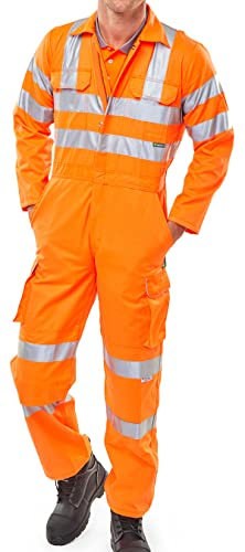 BEESWIFT HI-VIS RAILSPEC Coverall Orange 48T