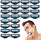 24 Stück Rasierklingen Kompatibel mit Gillette Mach 3, Schwarz Rasierer Klingen für Rasierklinge Gillette Mach3