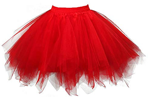 NaLatia Jupe en Tulle pour Femme Jupe Tutu Rétro Jupe Tutu en Tulle à Couches pour Adultes avec Doublure Jupe en Tulle des Années 80