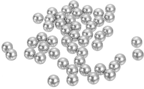 sourcing map 1/4 6.35mm Bearing Balls, 50 Pcs 316 Stainless Steel G200 Precision Balls Metric Mixing Balls for Bearings Bicycles Casters