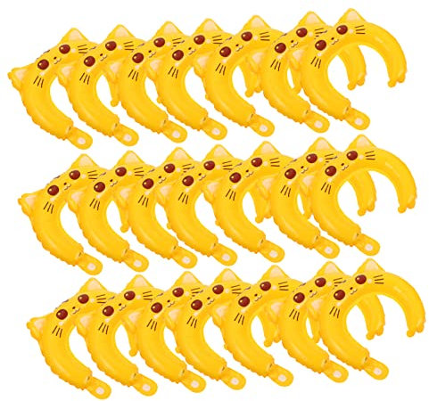 ERINGOGO 50 Stück Stirnband Aluminiumfolienballon Rosa Wiederverwendbare Wasserballons Ballon Haarreifen Aufblasbares Tier Kinderballon Ballons Stirnband Ballonpumpe Gelbe