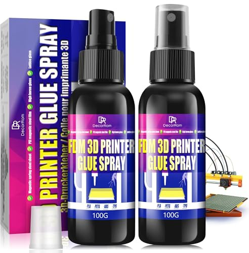 3D-skrivarlim, 200 ml, transparent sprutlimgel för perfekt vidhäftning på 3D-skrivarunderlaget, anti-tillslutningskåpa och anti-uttorkning, lämplig för PLA, ABS, PETG, TPU och plast