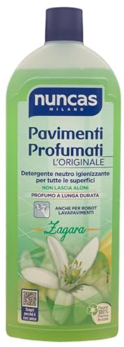 Detergente Neutro Igienizzante, Pavimenti Profumati, Profumo a Lunga Durata, Senza Risciacquo, Disponibile in Varie Profumazioni (1 Unità, Zagara)