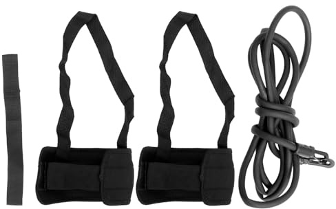 TOGEVAL Set Entraînement Natation avec Sangle Cheville Ajustable Corde Élastique Résistante pour Nageurs Adultes et Garçon Fille pour Piscine Voyage et Entraînement Stationnaire