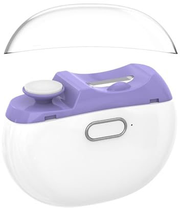 Tagliaunghie Elettrico Per Unghie - Modellatore Unghie con Luce 2 Velocità,Tagliatrice Di Delle Mani Automatica | Per Uomini Donne Anziani Cura Personale Casa Viaggio Salon di Manicure