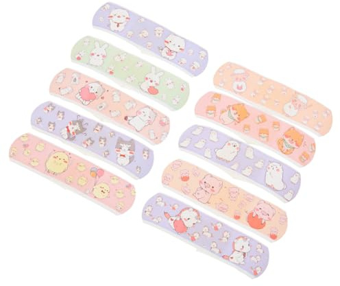 DRESSOOS Flexible Breathable Bandages Waterproof Cartoon Adhesive Plasters for Adults and Boys and Portable Box with Independent Small Packages