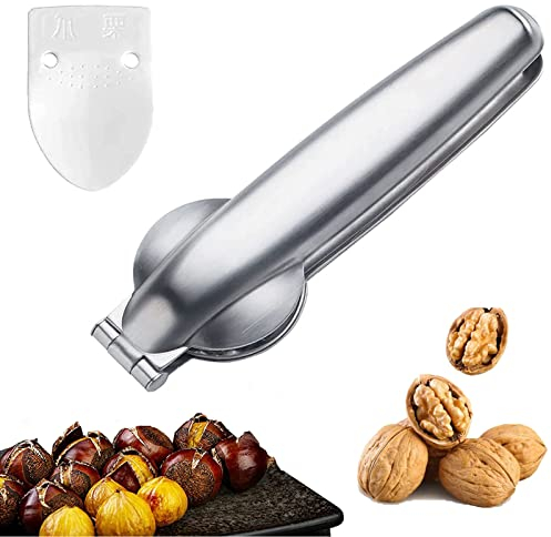 Maroni Schneider - Pinza per maronize, in Acciaio Inox, 2 in 1, 430, Apri Castagne, Taglia Castagne, Taglia Castagne in Acciaio
