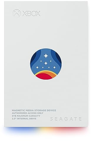 Seagate FireCuda Gaming HDD 5To, Disque Dur Externe, PC Gaming, Starfield Special Edition, USB 3/2, Services Rescue (STMJ5000400)