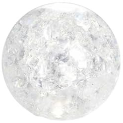 Sfera di cristallo trasparente per paesaggistica, decorazione artigianale per bonsai, decorazione fotografica, ornamento fortuna, 5 cm, crepa da 5 cm