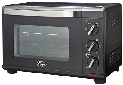 Quest 35389 20 Litre Mini Oven / 6-in-1 Countertop Electric Oven for Cooking/Roast, Bake, Grill, Toast, Rotisserie & More / 60 Minute Timer/Adjustable Dial Controls/Easy to Use/Dishwasher Safe