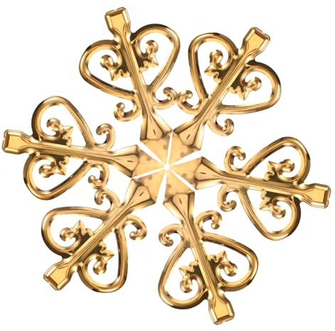 jojofuny Juego de 6 Remates para Cercas de Aleación de Aluminio Decorativos para Exteriores Fáciles de Instalar