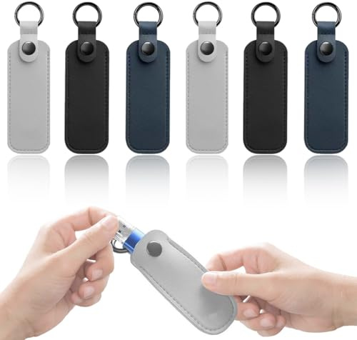 JYNXOR 6 Pièces étui pour Clé USB, étui de Support de Clé USB en Matériau Souple, Organisateur Universel d'accessoires électroniques, Organisateur de Support de Clé USB Portable(3 Couleurs)