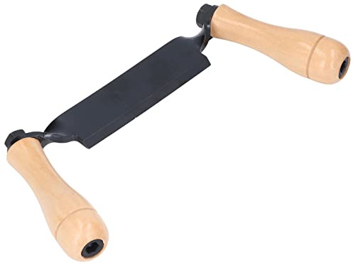 Tnfeeon Acier au Tungstène avec Manche en Bois, Outil d'écorçage Léger pour Menuisiers et Artisans Couteau à Tirage Droit, Couteau à Tirage Droit (8 pouces)