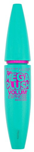 3 x Maybelline New York Mega Plush Volum' Express Black Mascara 9.6ml