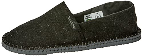 Havaianas Espadrilles Herren/Damen Origine II, Schwarz , 37 EU