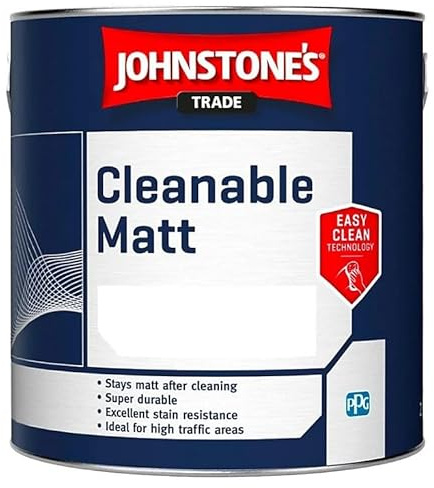 Johnstones Trade Cleanable Matt - Brilliant White - 5 litres